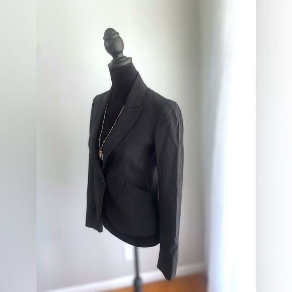 Theory Black Wool Blazer Size 2 - Picture 5 of 14